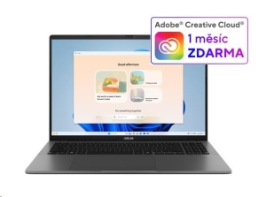 ASUS NTB Vivobook S16 (S3607VA-RP107W), Core 5 210H, 16" 1920x1200, 16GB, 512GB SSD, UHD, W11 Home, Matte Gray