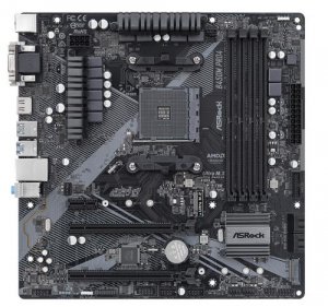 ASROCK MB B450M PRO4 R2.0 (AM4, amd B450, 4xDDR4 3200, 4xSATA3, 7.1, USB3.1, VGA+DVI +HDMI, mATX)
