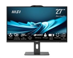 MSI PC AiO PRO AP272P 14M-886XEU, i7-14700, 27" FHD, Anti-Glare, Non-touch, 16GB, 1TB SSD, N/A, No OS, Black