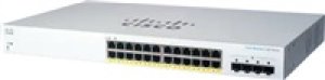 Cisco switch CBS220-24P-4G-UK (24xGbE,4xSFP,24xPoE+,195W) - REFRESH