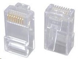 Solarix Konektor RJ45 CAT5E UTP 8p8c nestíněný neskládaný na licnu / 100 ks KRJ45/5