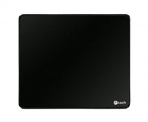 C-TECH Podložka pod myš MP-01, černá, 320x270x4mm, obšité okraje