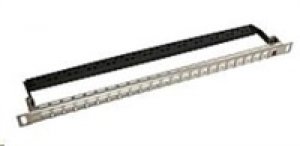Solarix Univerzální modulární neosazený patch panel 24 portů nerez 0,5U SX24HDM-0-STP-SL-UNI