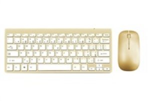 WG - Bluetooth klávesnice s myší, zlatá
