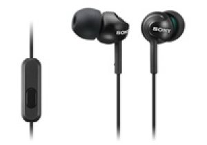 SONY sluchátka MDR-EX110AP, handsfree, černé