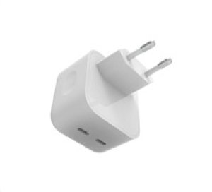 WG - Síťová nabíječka GaN 2x USB-C 35W, bílá