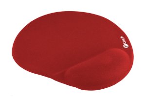 C-TECH Podložka pod myš gelová MPG-03, červená, 240x220mm