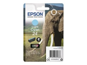 Náplň Epson 24, C13T24254022 světle azurová blistr s RF alarmem 