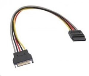 PREMIUMCORD Kabel SATA prodlužovací napájecí k HDD 16cm
