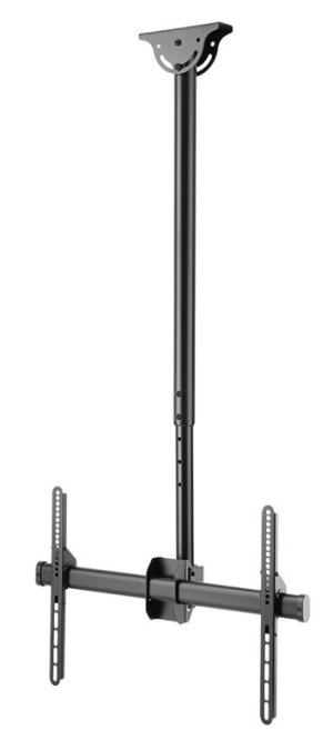 STELL stropní plohovatelný držák single na TV 40"- 70" SHO 3900, nosnost 50kg - černá