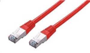 C-TECH kabel patchcord Cat5e, FTP, červený, 2m