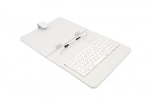 AAIREN AiTab Leather Case 2 with USB Keyboard 8'' WHITE (CZ/SK/DE/UK/US.. layout)