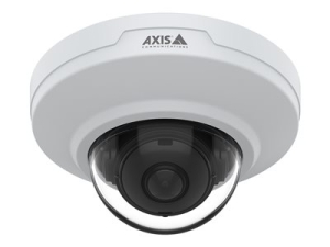 AXIS M3086-V - Síťová bezpečnostní kamera - kupole - odolnost vůči vandalismu / nárazu / prachu / vodě - barevný (Den a noc) - 4 MP - 2688 x 1512 - objektiv fixed iris - pevné ohnisko - audio - LAN 10/100 - MJPEG, H.264, MPEG-4 Part 10, AVC, H.265, MPEG-H