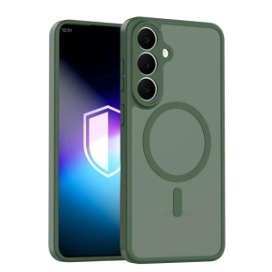 3mk ochranný kryt Misty MagCase Green pro Samsung Galaxy S26 FE
