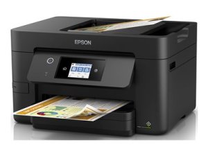 Epson WorkForce Pro WF-3825DWF - Multifunkční tiskárna - 215.9 x 355.6 mm (originální) - A4/Legal (média) - až 21 stran/min. (tisk) - 250 listy - 33.6 Kbps - USB 2.0, Gigabit LAN, Wi-Fi(n), hostitel USB