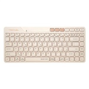 A4tech FStyler FBK26C AS, bezdrátová Dual mode Bluetooth+2,4G klávesnice, CZ, caffe latte