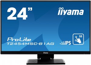24'' iiyama T2454MSC-B1AG - IPS,FullHD,5ms,250cd/m2, 1000:1,16:9,VGA,HDMI,repro.