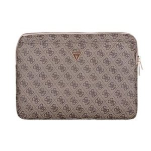 Guess PU 4G Triangle Logo Obal pro Notebook 14'' Brown