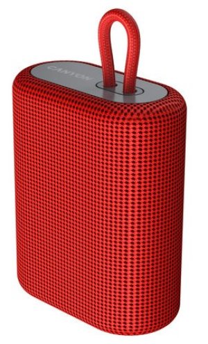 CANYON reproduktor BSP-4, BT V5.0, BLUETRUM AB5365A, 5W, 1200mAh, USB-C, microSD, červená