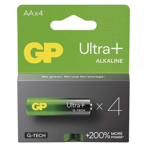 Baterie alkalická, AA (LR6), AA, 1.5V, GP, blistr, 4-pack, ultra plus