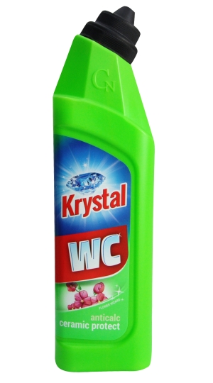 KRYSTAL WC kyselý na keramiku s ochranou, zelený 750 ml