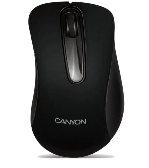CANYON drátová USB myš s 3 tlačítky, 800 dpi, černá