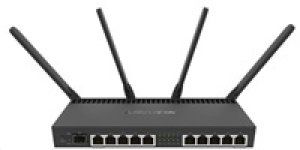 MikroTik RouterBOARDRB RB4011iGS+5HacQ2HnD-IN, quad-core 1.4GHz CPU,1GB RAM,10xLAN,1x SFP+, Wi-Fi 2.4+5GHz (2033Mbps),L5