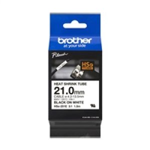 BROTHER smršťovací bužírka - HSE-251E bílá pro H300 H500 E550 P700 P750 D800 P900 P950 - 21 / 4,2-13,5mm / 3:1