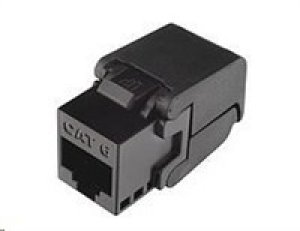 Solarix Samořezný keystone CAT6 UTP RJ45 černý SXKJ-6-UTP-BK-SA