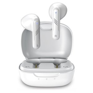 Genius HS-M905BT, mikrofon, přepínání skladeb, bílá, 2.0, s nabíjecí krabičkou, sportovní typ USB-C