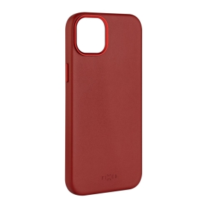 FIXED MagLeather kožený kryt iPhone 15, červený
