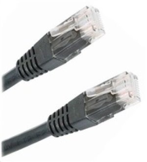 XtendLan patch kabel Cat5E, UTP - 0,5m, černý (prodej po 10 ks)