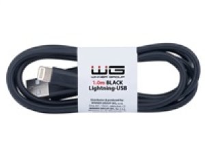 WG - Datový kabel Lightning na USB-A, 1 metr, černá
