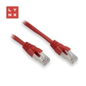 LYNX FTP patch kabel Cat5e PVC, CCA, 3m, červený