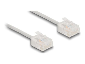 Delock - Patch kabel - RJ-45 (M) do RJ-45 (M) - 5 m - 2.6 mm - UTP - CAT 6 - rychlost prenosu dat až 1 Gb/s, ultra-tenký - šedá
