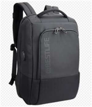 Bestlife batoh na 15.6" notebook, s poistkou proti krádeži a USB konektorem