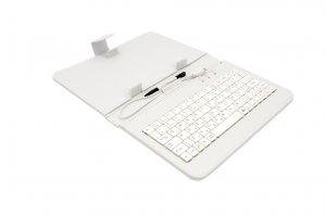 AIREN AiTab Leather Case 1 with USB Keyboard 7'' WHITE (CZ/SK/DE/UK/US.. layout)