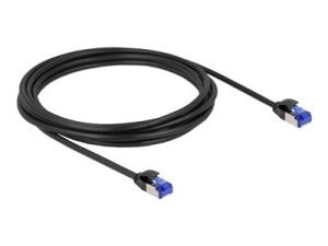 Delock - Patch kabel - RJ-45 (M) do RJ-45 (M) - 3 m - 4.5 mm - S/FTP - CAT 6a - neobsahuje halogen, provedení bez hrbolku - cerná