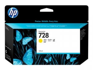 Náplň HP č.728, F9J65A (130ml) žlutá 