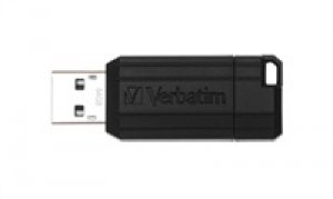 VERBATIM Flash Disk 64GB USB 2.0 Store 'n' Go PinStripe, černá