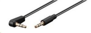 PremiumCord Kabel Jack 3.5mm - 3,5mm konektor 90°  M/M 0,5m