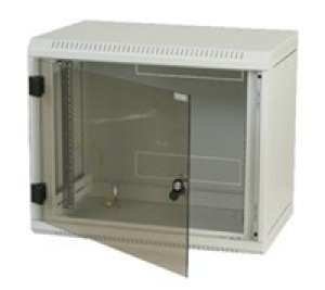 BAZAR - TRITON 19" jednodílný rozvaděč 9U/400mm, černý - rozbité sklo