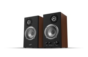 GENIUS repro SP-HF1200B 136W, 3,5mm jack, dřevěné, hnědo-černé