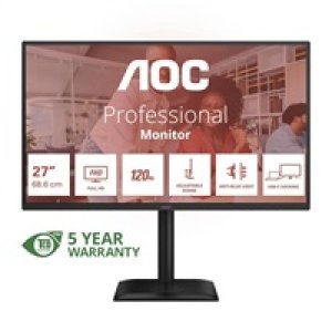 AOC MT 27" 27E4CV - 1920x1080,IPS,120Hz,1xHDMI,1xDP,USBhub,USB-C,PD,RJ45,Repro,Pivot