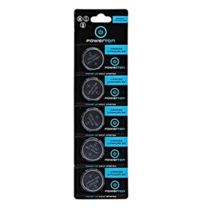 Baterie lithiová, CR2032, CR2032, 3V, Powerton, blistr, 5-pack