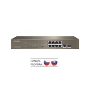 Tenda TEG5310P-8-150W - L3 managed Gigabit PoE AT Switch, 8x PoE AF/AT 10/100/1000Mbps, 1xSFP 1Gbps