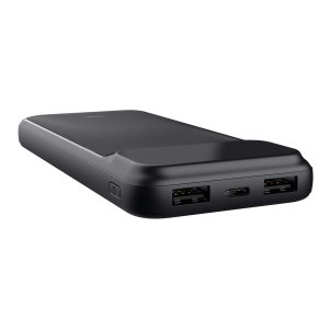 TRUST Powerbanka Avala, 10000 mAh, 1xUSB-C + 2xUSB, černá