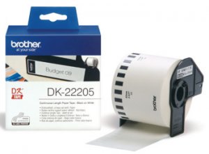 Brother DK-22205 - Černá na bílé - Role (6,2 cm x 30,5 m) termální papír - pro Brother QL-1050, 1060, 1110, 500, 550, 560, 570, 580, 600, 650, 700, 710, 720, 820