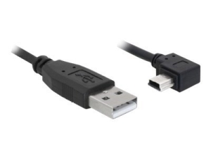 Delock - Kabel USB - USB (M) do mini-USB typ B (M) - 2 m - konektor s pravým úhlem