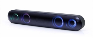 GEMBIRD Soundbar SPKBT-BAR400L, Bluetooth, 2x5W, LED podsvícení, černá